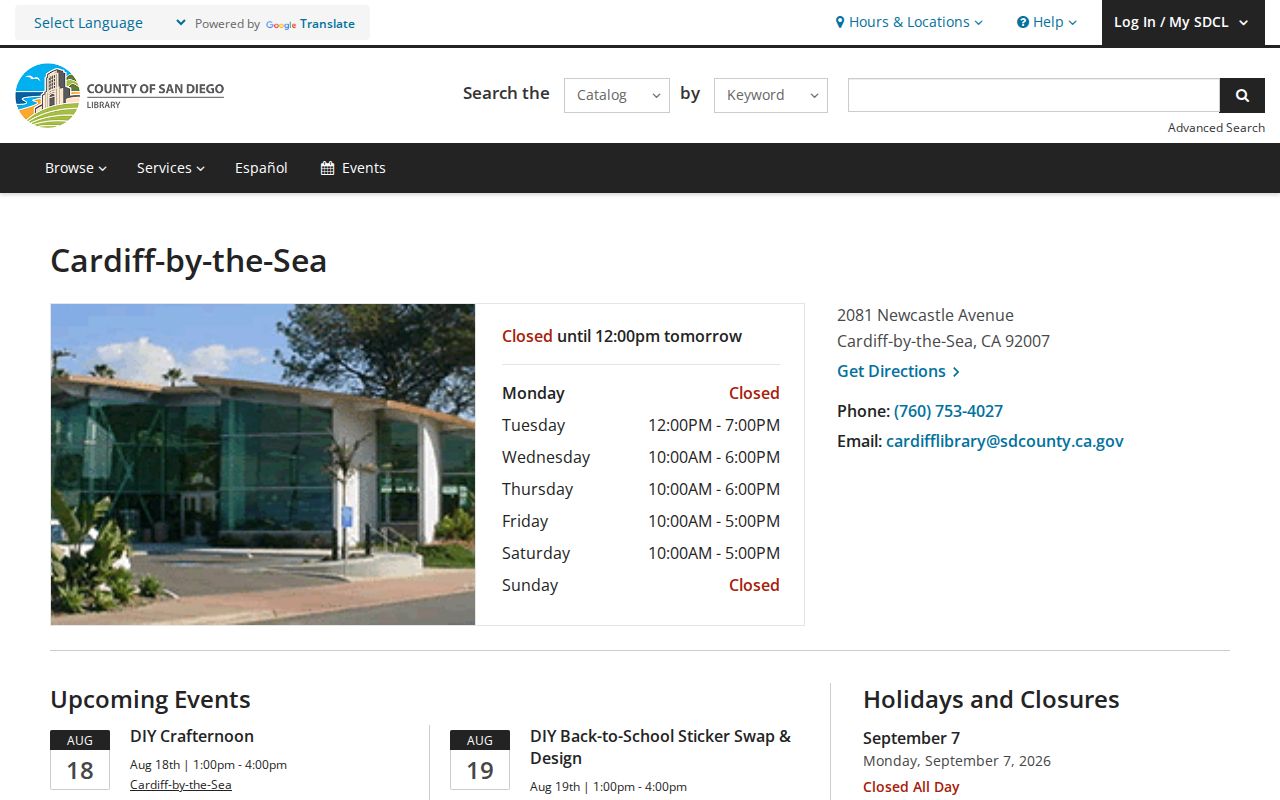 El Cajon city directory library reference collection
