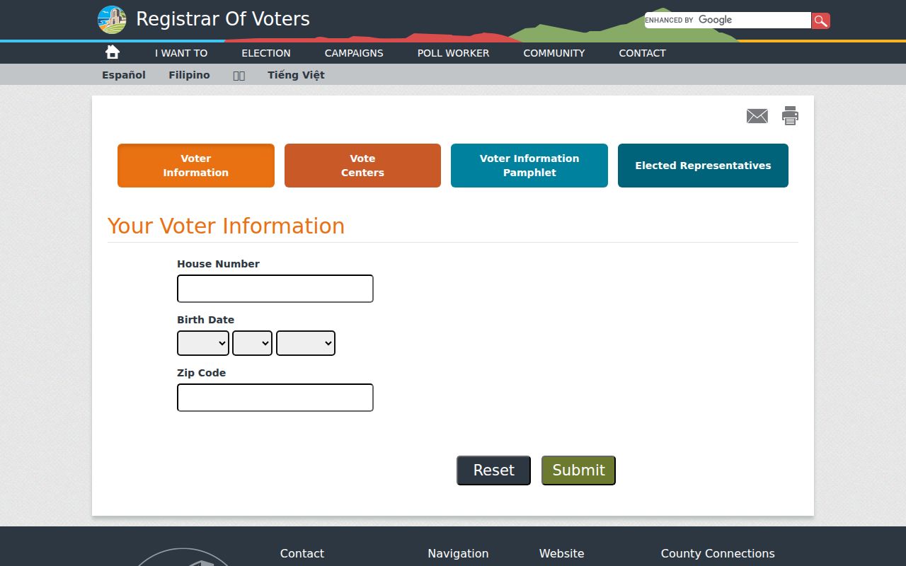 El Cajon neighbors San Diego County voter lookup