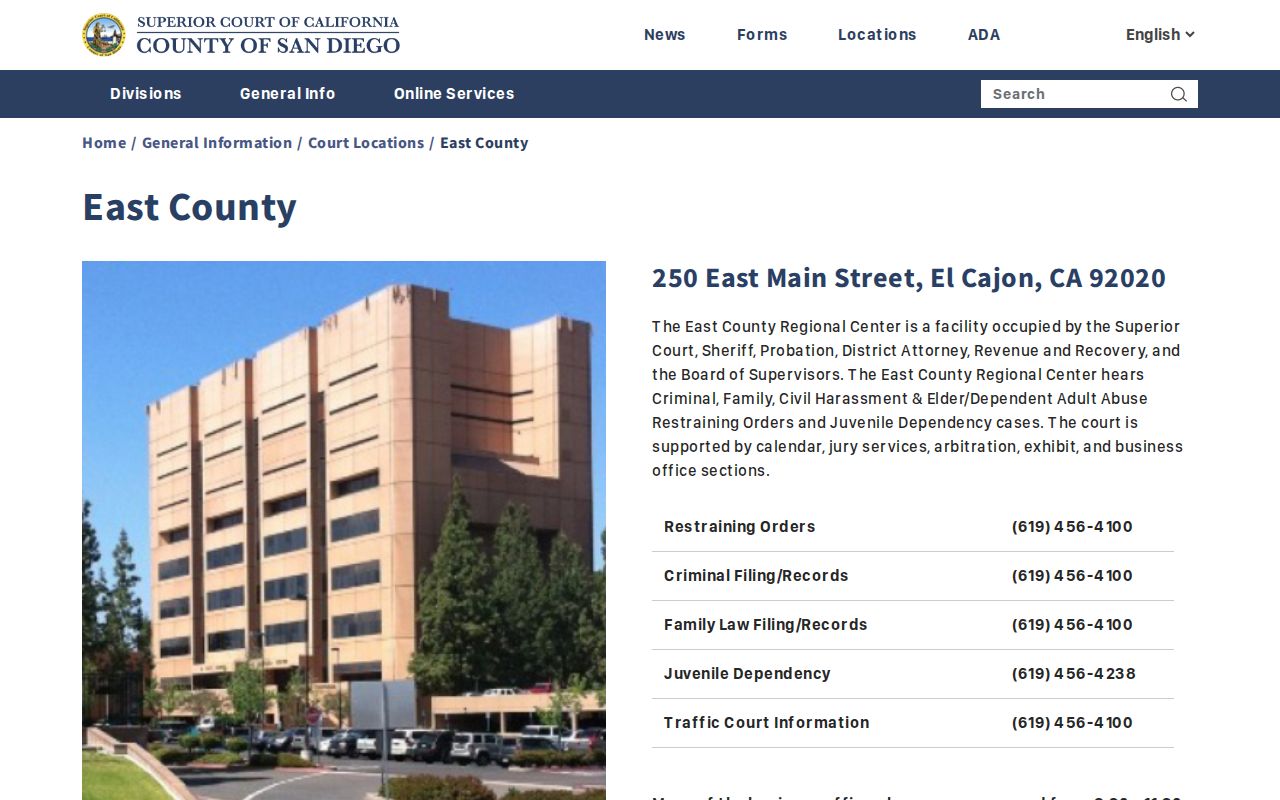 El Cajon resident lookup East County Regional Center